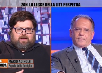 Scontro Adinolfi, Cecchi Paone (Zona Bianca)