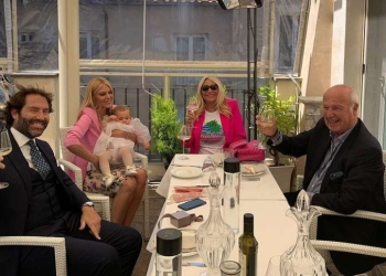 Battesimo di Carlotta, figlia di Eleonora Daniele (foto: Instagram)