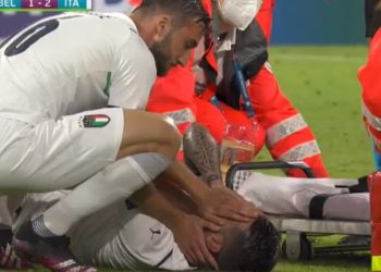 Leonardo Spinazzola infortunato (Rai 1)