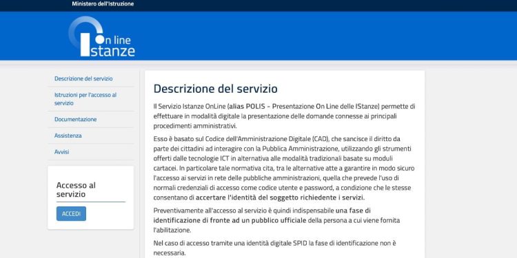 Istanze online (Miur)