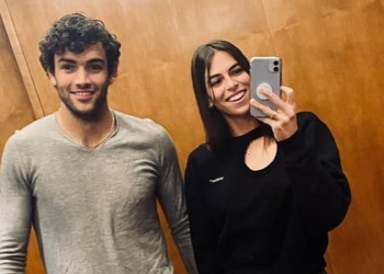 Matteo Berrettini con la fidanzata Ajla Tomljanovic (da Facebook)