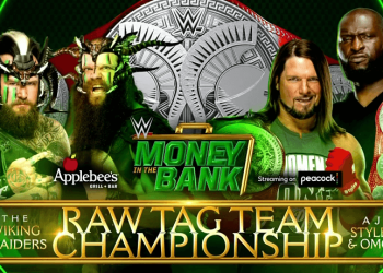 Aj Styles ed Omos difendono le cinture di coppia di Raw contro i Viking Raiders a Money in the Bank 2021