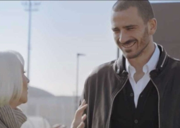Il calciatore Leonardo Bonucci a colloquio con Raffaella Carrà