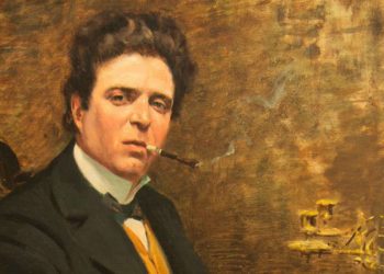 Pietro Mascagni in un dipinto