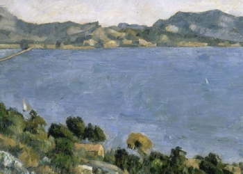 Paul Cézanne, Il golfo di Marsiglia visto da l'Estaque (1879), particolare