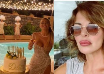 Alba Perietti e Diletta Leotta con le donne-paralume