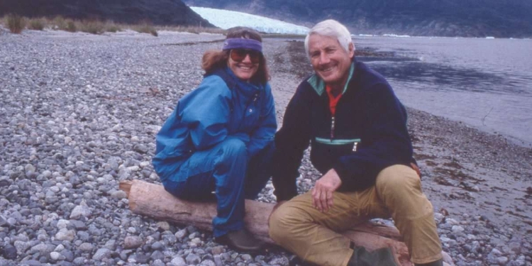 Walter Bonatti e Rossana Podestà in Patagonia nel 1989 (Archivio Walter Bonatti Museo Nazionale della Montagna, CAI Torino)