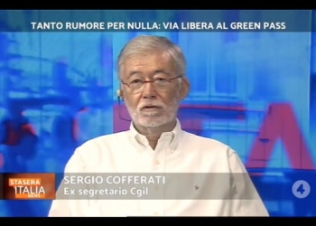 Cofferati a Stasera Italia News