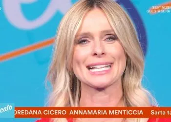 Serena Autieri in lacrime a Dedicato