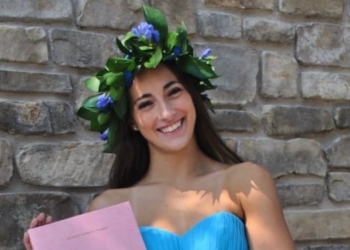 Giulia Terzi con la laurea in Giurisprudenza (Fonte Instagram)