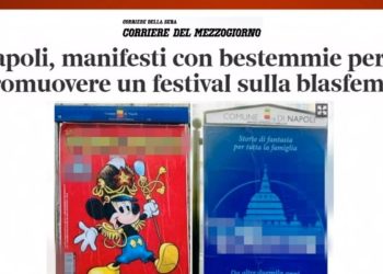 Festival della blasfemia a Napoli (foto: Ore 14, Rai 2)