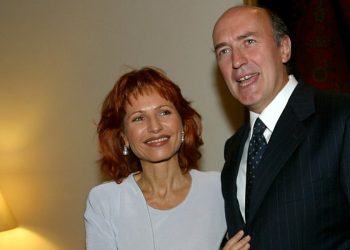 Lilli Gruber e il marito Jaques Charmelot (LaPresse)