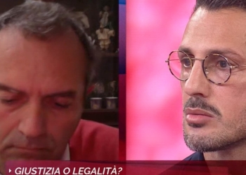 Luigi de Magistris e Fabrizio Corona a Non è l'Arena