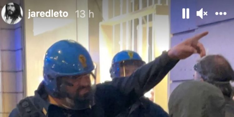 jared leto scontri no green pass