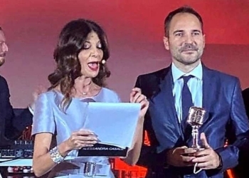 Un momento della cerimonia di premiazione