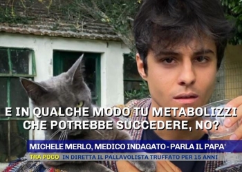 Domenico Merlo, papà di Michele (Pomeriggio 5 News)