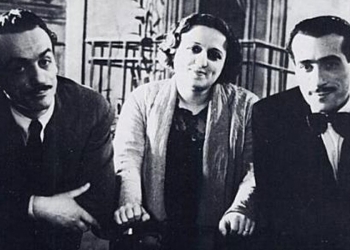 I fratelli De Filippo: Eduardo, Titina e Peppino