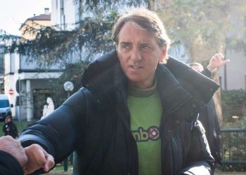 Roberto Mancini ha ricevuto il Tapiro d'Oro da Striscia la Notizia (Foto LaPresse)