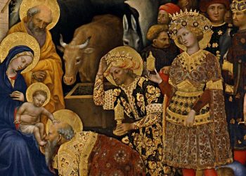 Gentile da Fabriano, Adorazione dei Magi (1423, particolare)