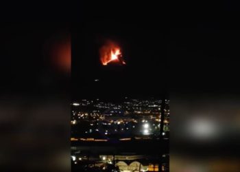 Eruzione Etna, screen da Youtube