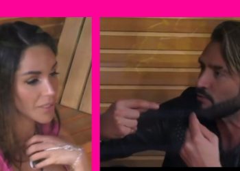 Delia Duran furiosa con Alex Belli (foto: web)