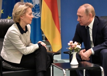 Von der Leyen e Putin