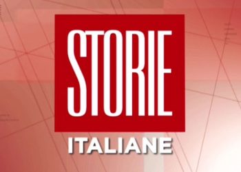 Il logo di Storie Italiane, screen da Twitter
