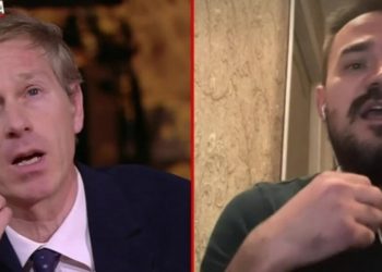 Il professor Alessandro Orsini e il giornalista Vladislav Maistrouk a Piazzapulita