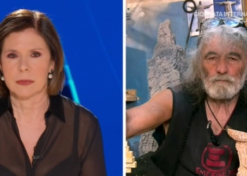 Bianca Berlinguer e Mauro Corona (Cartabianca, 2022)