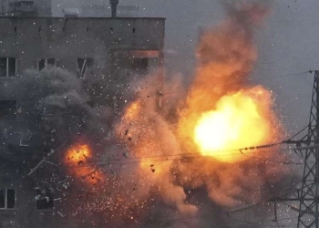 Bombardamento russo  (LaPresse)