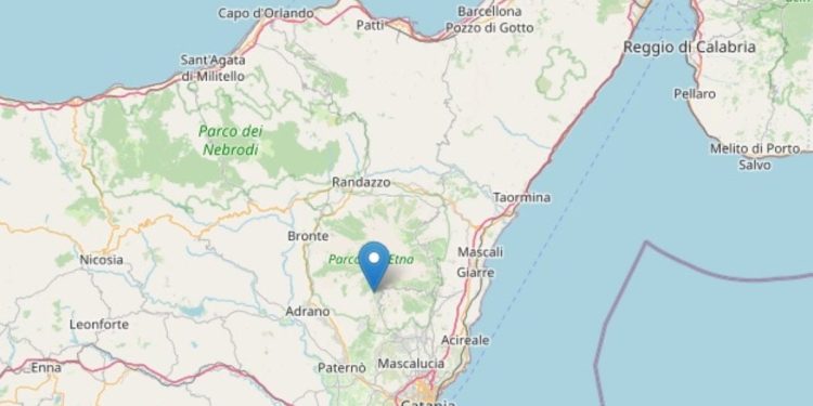 Terremoto a Ragalna (foto INGV)