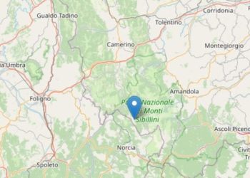 Terremoto Macerata oggi, domenica 20 marzo 2022 (foto: INGV)