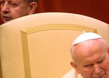 Papa Wojtyla col Card. Dziwisz