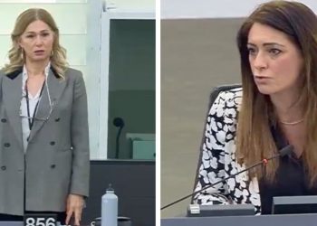 Francesca Donato e Pina Picierno all'Europarlamento
