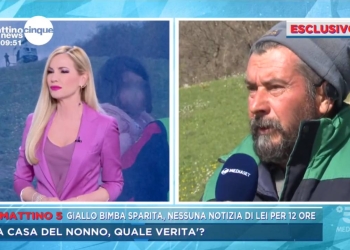 Parla il nonno della bimba sparita in Molise (Mattino5)