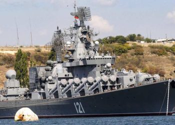 Incrociatore Moskva, la nave militare russa affondata nel Mar Nero (Foto: 2008, LaPresse)