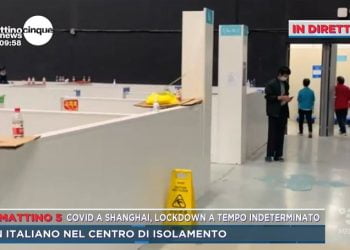 Alessandro Pavanello e il centro di isolamento di Shanghai (Mattino5)