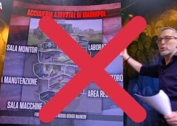 Mappa fake dell'acciaieria Azovstal a Piazza Pulita