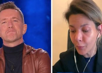 Andrea Scanzi e Nadana Fridrikhson (Cartabianca, 2022)