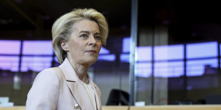 Ursula von der Leyen, presidente della Commissione europea dal 2019 (LaPresse)