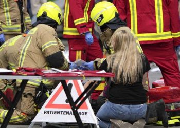 A Berlino, sul luogo della tentata strage (LaPresse)