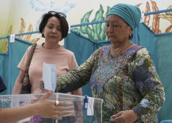 Al voto in Kazakistan (LaPresse)