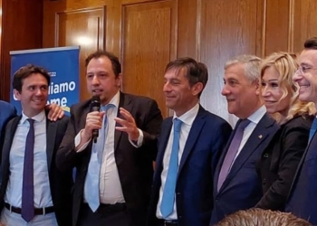 Antonio Tajani (Forza Italia) a Monza per Dario Allevi (foto: Facebook)