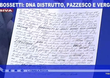 Lettera Massimo Bossetti da Iceberg Lombardia