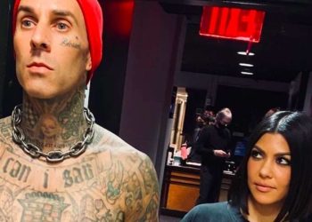 Travis Barker e Kourtney Kardashian
(Foto: web)