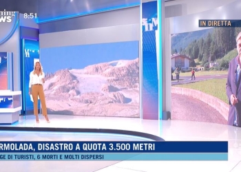 Una testimone del disastro della Marmolada a Morning News