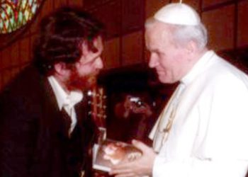 Chieffo con Papa Giovanni Paolo II