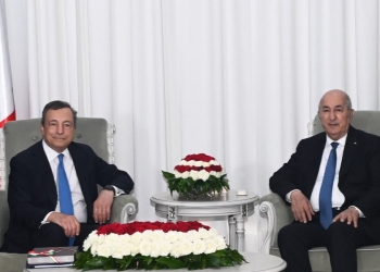 Draghi e Tebboune in Algeria