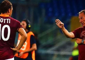 Zdenek Zeman e Francesco Totti ai tempi della Roma