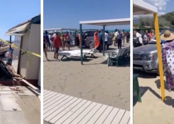 Forte dei Marmi, suv piomba dentro lido e distrugge tutto